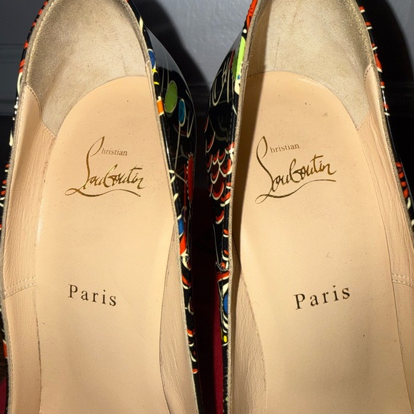 Christian Louboutin Black Heels with Red Soles - Picture 5 of 6